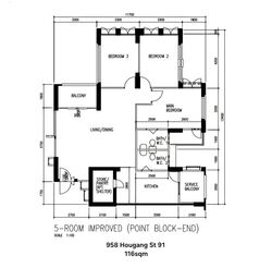 Blk 958 Hougang Street 91 (Hougang), HDB 5 Rooms #590290021